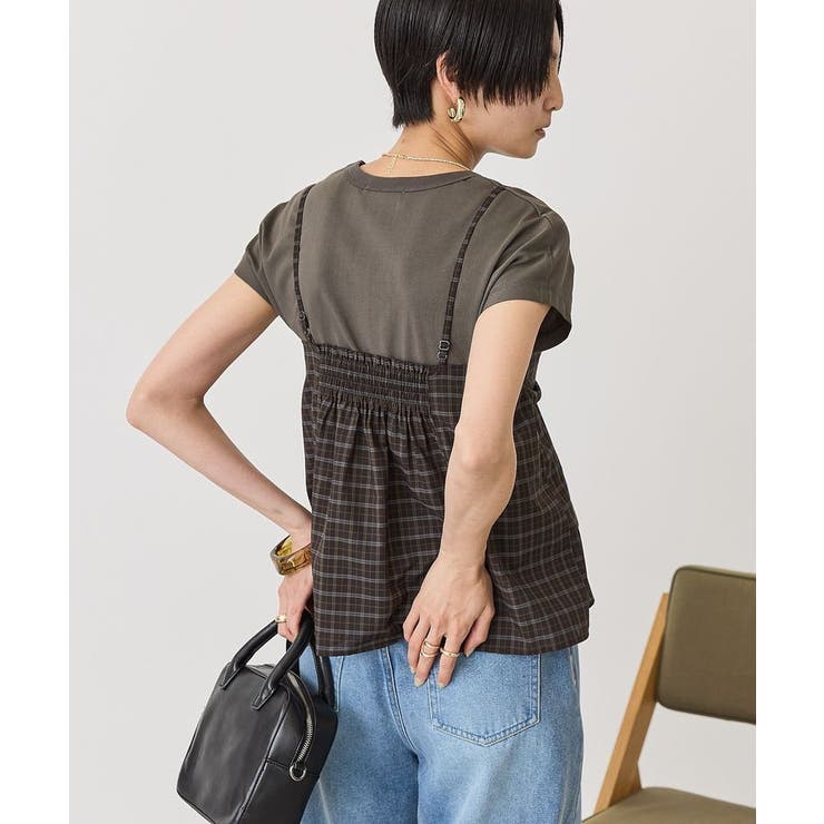 【2点セット】ノースリーブTシャツ＋ビスチェ | AMERICAN HOLIC | 詳細画像5 