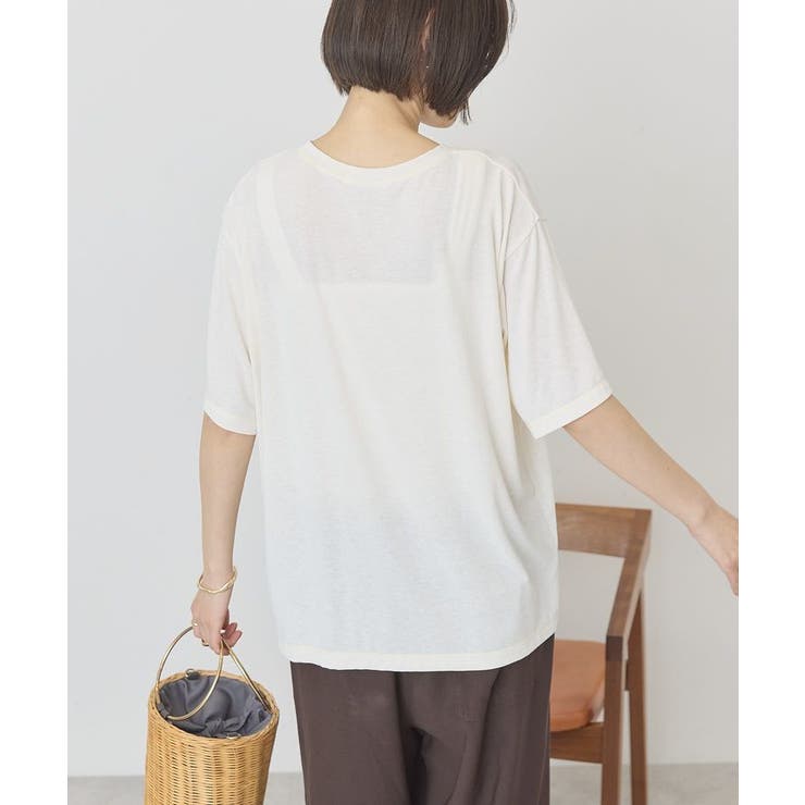 【マルチ機能】配色ステッチルーズTシャツ | AMERICAN HOLIC | 詳細画像4 