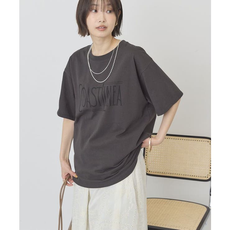 ブラック | COASTLINEA ロゴTシャツ | AMERICAN HOLIC
