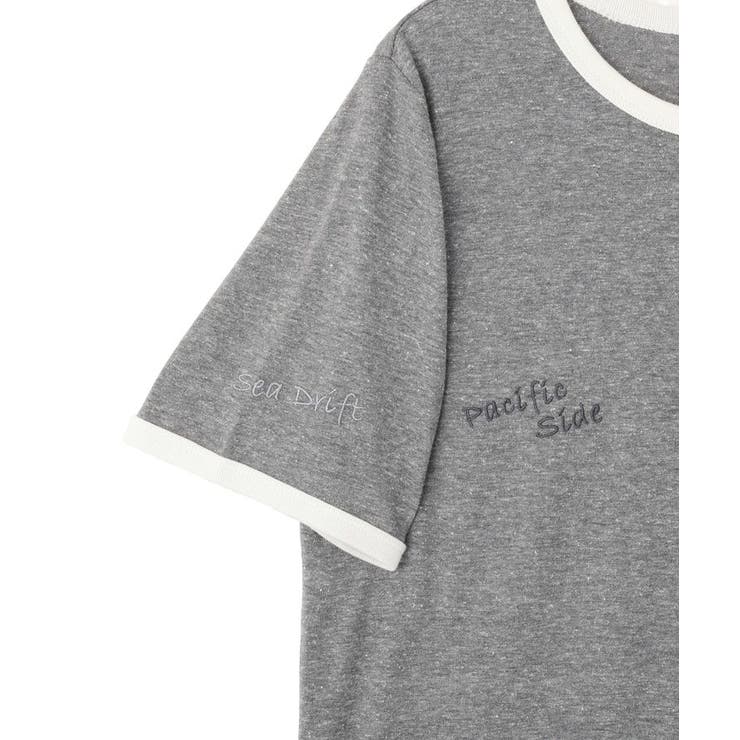 ランダムロゴ刺繍リンガーTシャツ | AMERICAN HOLIC | 詳細画像38 