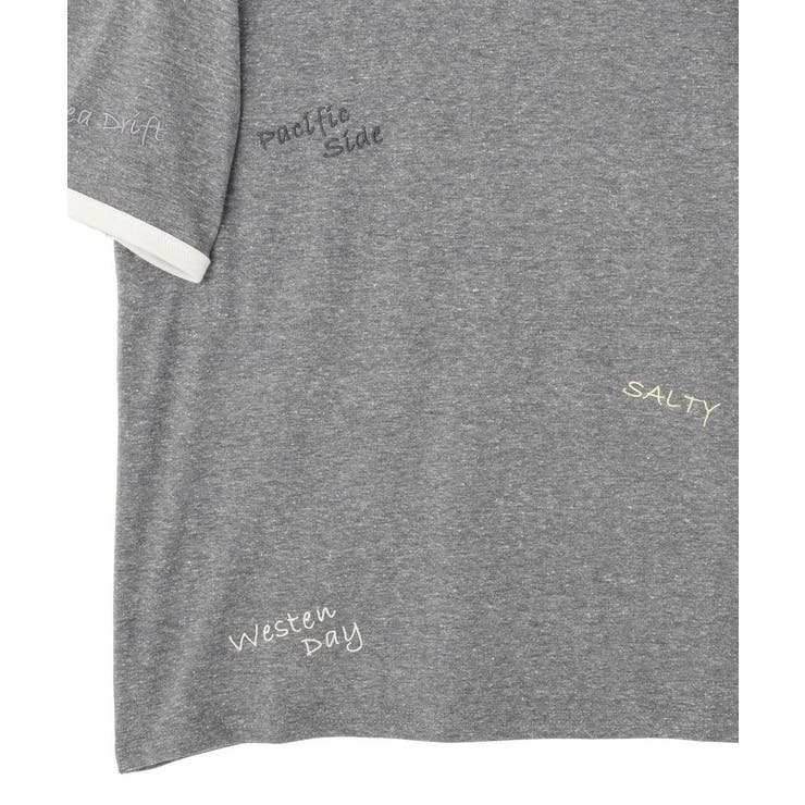 ランダムロゴ刺繍リンガーTシャツ | AMERICAN HOLIC | 詳細画像41 