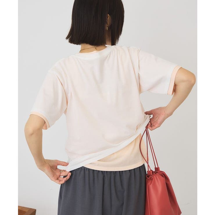 【2点セット】レイヤードシアーTシャツ | AMERICAN HOLIC | 詳細画像4 
