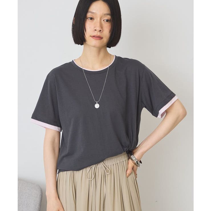 配色レイヤード風シアーTシャツ | AMERICAN HOLIC | 詳細画像20 