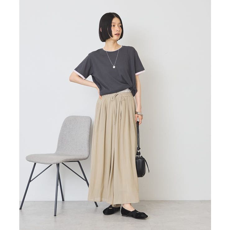 配色レイヤード風シアーTシャツ | AMERICAN HOLIC | 詳細画像24 