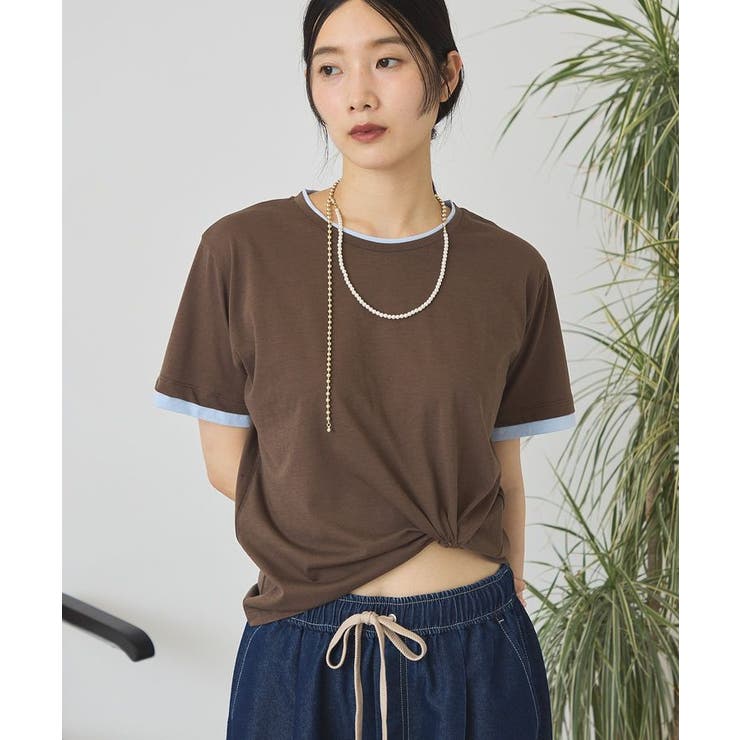 配色レイヤード風シアーTシャツ | AMERICAN HOLIC | 詳細画像28 