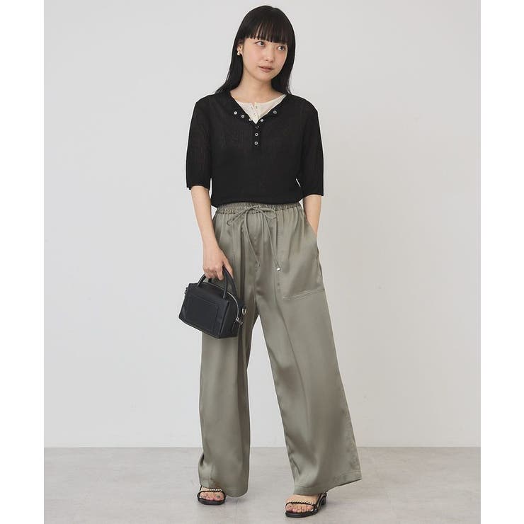 【2点セット】シアーリブヘンリーネックニット＋タンクトップ | AMERICAN HOLIC | 詳細画像17 