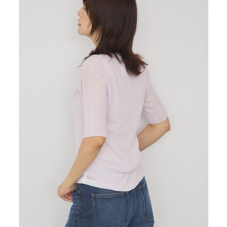 【2点セット】シアーリブヘンリーネックニット＋タンクトップ | AMERICAN HOLIC | 詳細画像3 