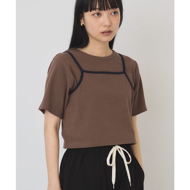 【2点セット】配色キャミ＋Tシャツ | AMERICAN HOLIC | 詳細画像9 