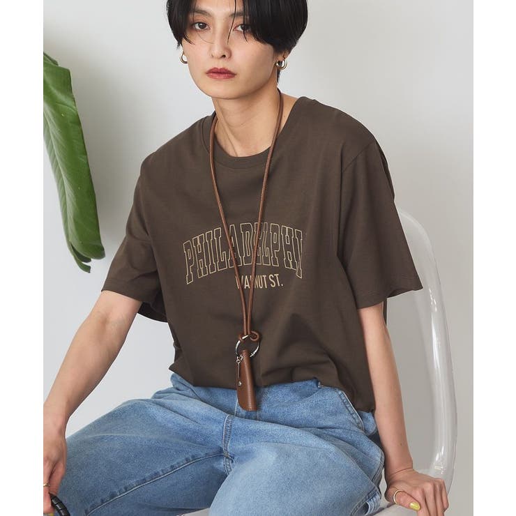 【マルチ機能】カレッジロゴTシャツ | AMERICAN HOLIC | 詳細画像2 