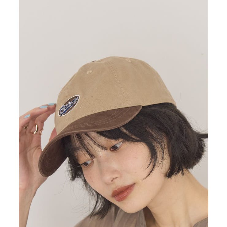 ベージュ | 【UVカット】バイカラーピグメントキャップ | AMERICAN HOLIC