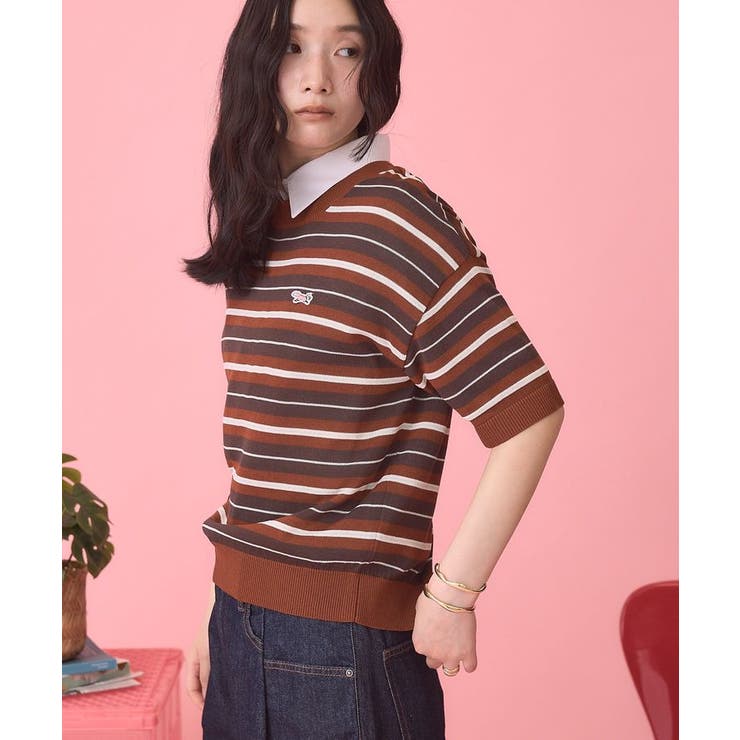 【PENNEY'S】レトロボーダー半袖ニット | AMERICAN HOLIC | 詳細画像13 