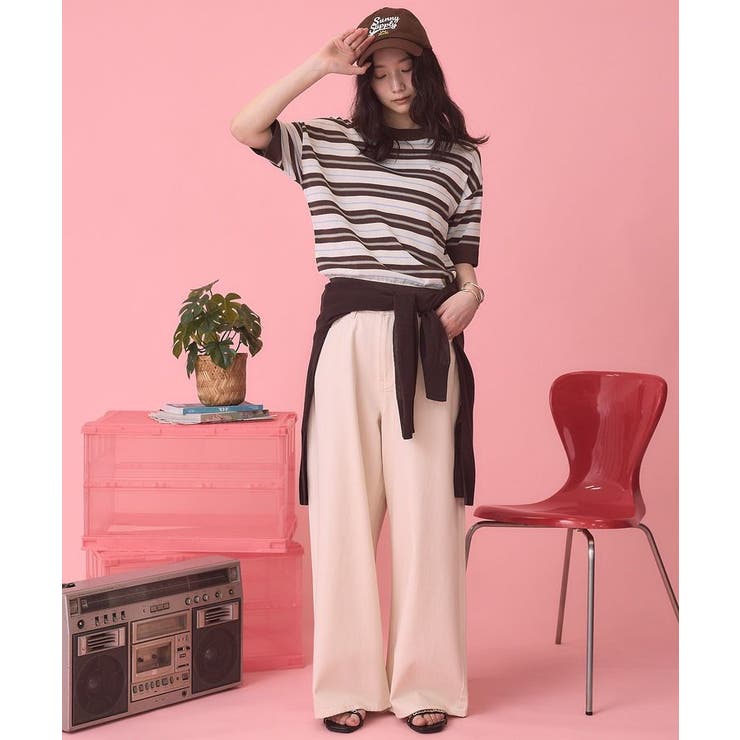 【PENNEY'S】レトロボーダー半袖ニット | AMERICAN HOLIC | 詳細画像8 