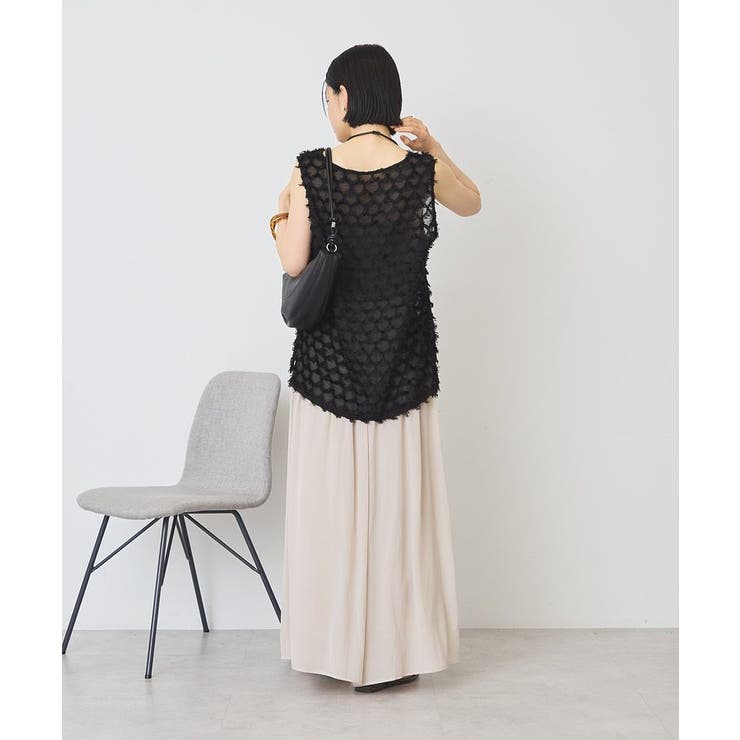 【選べる丈】接触冷感シフォンスカーチョ【WEB限定カラー有り】 | AMERICAN HOLIC | 詳細画像7 
