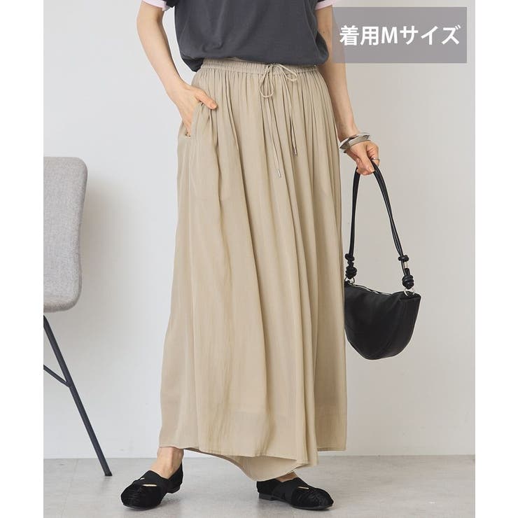 グレーベージュ | 【選べる丈】接触冷感シフォンスカーチョ【WEB限定カラー有り】 | AMERICAN HOLIC