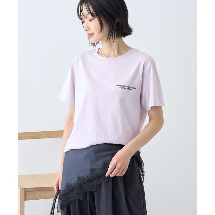 ラベンダー | フォト&レタリングプリントTシャツ | AMERICAN HOLIC
