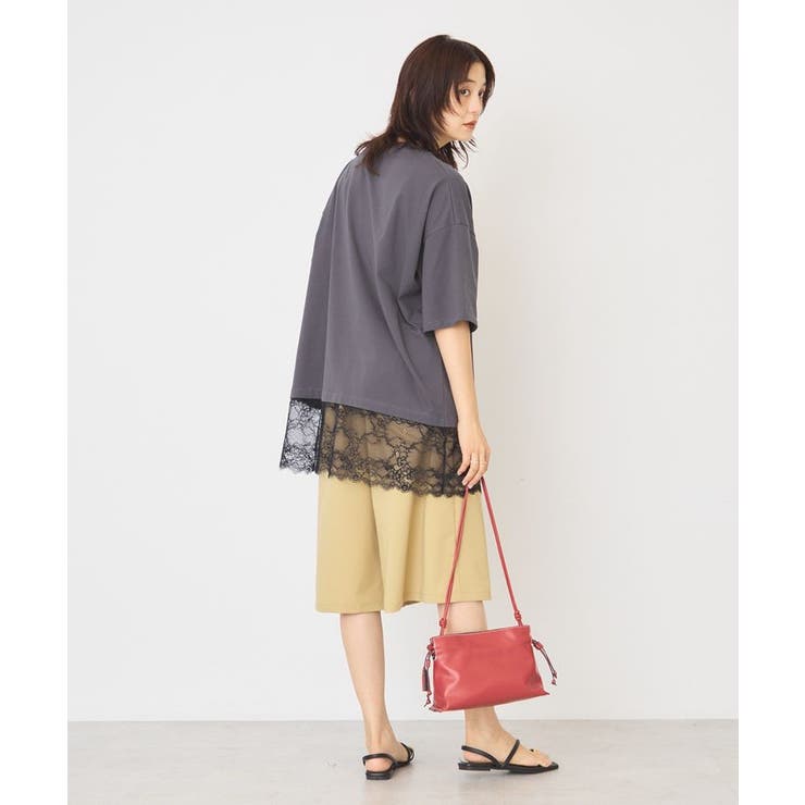 カレッジロゴレースドッキングTシャツ | AMERICAN HOLIC | 詳細画像15 