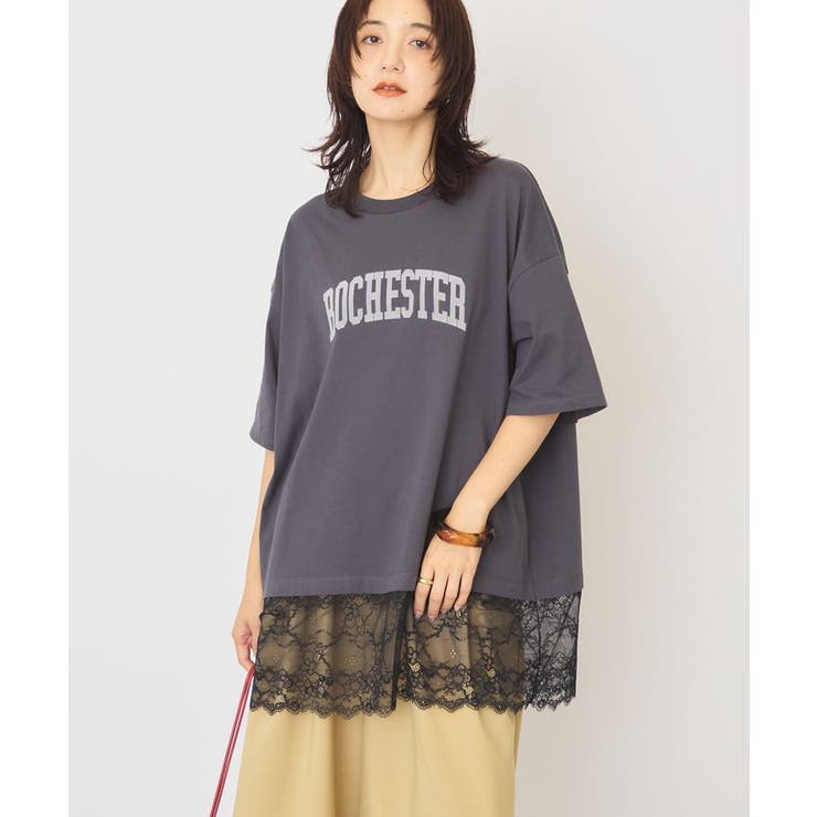 カレッジロゴレースドッキングTシャツ | AMERICAN HOLIC | 詳細画像7 