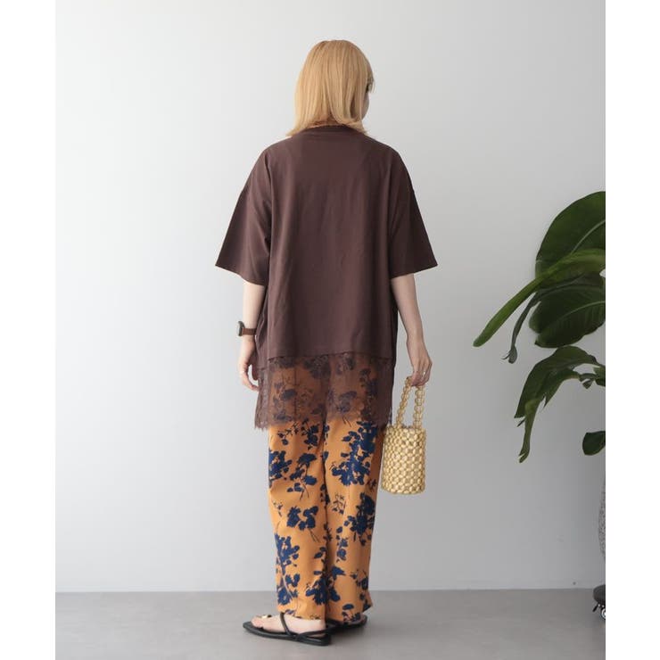 カレッジロゴレースドッキングTシャツ | AMERICAN HOLIC | 詳細画像21 