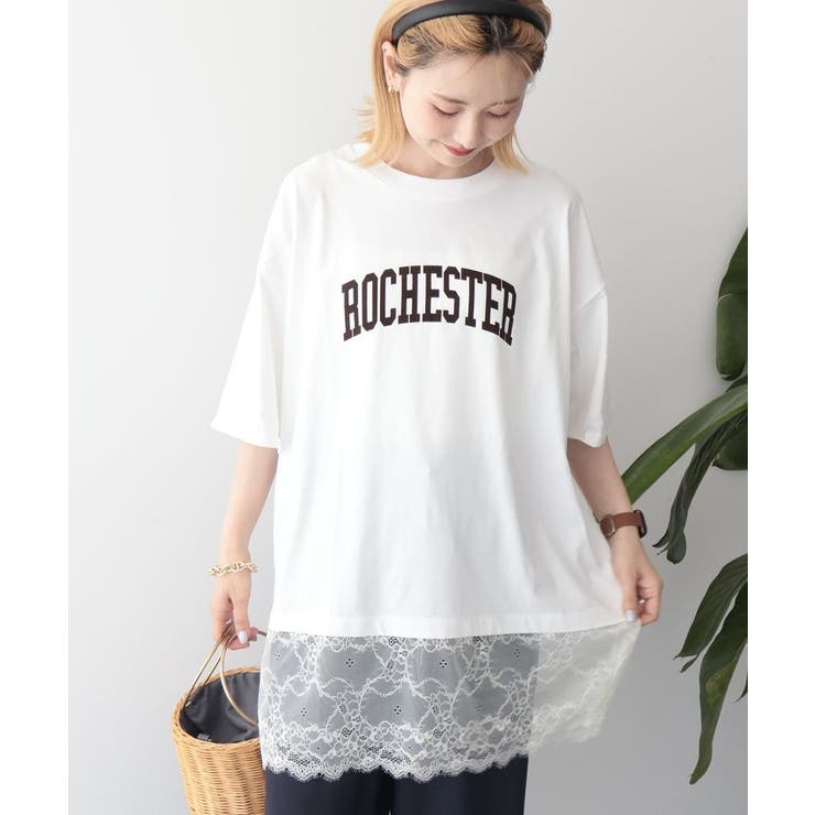 カレッジロゴレースドッキングTシャツ | AMERICAN HOLIC | 詳細画像23 
