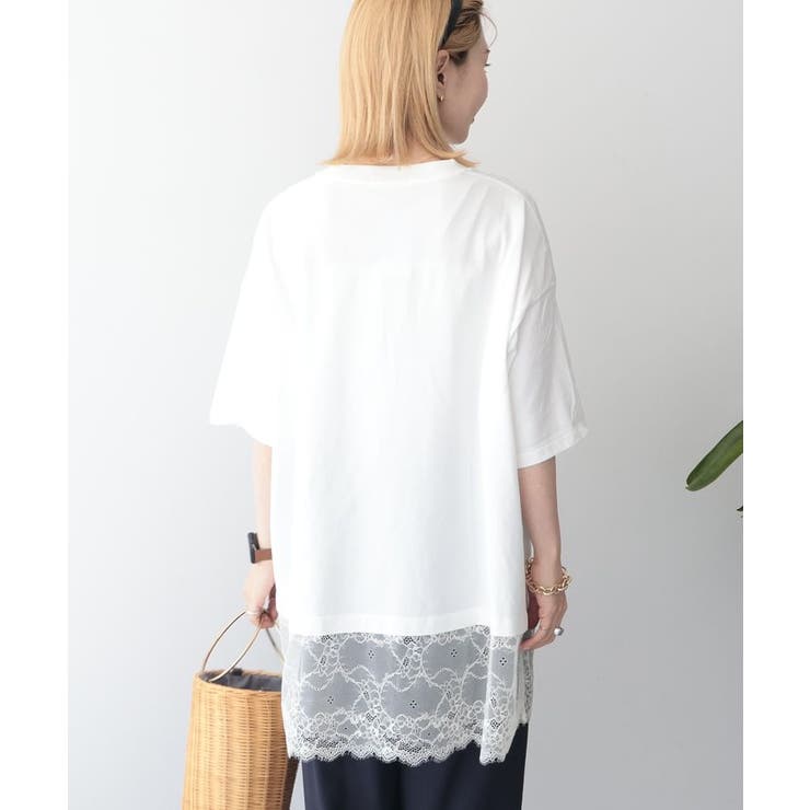 カレッジロゴレースドッキングTシャツ | AMERICAN HOLIC | 詳細画像24 