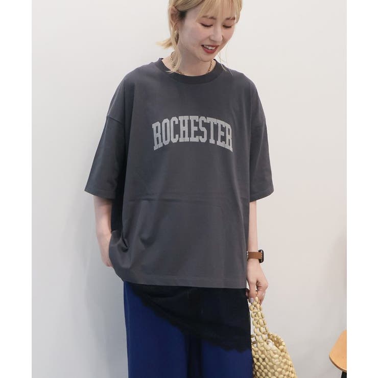 カレッジロゴレースドッキングTシャツ | AMERICAN HOLIC | 詳細画像32 