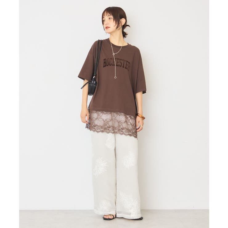 カレッジロゴレースドッキングTシャツ | AMERICAN HOLIC | 詳細画像40 