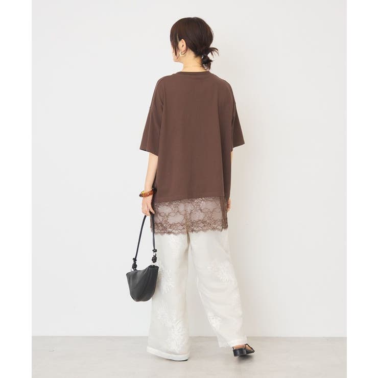 カレッジロゴレースドッキングTシャツ | AMERICAN HOLIC | 詳細画像42 