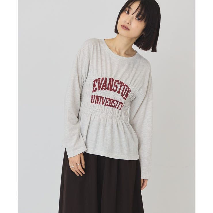 【選べる丈】カレッジロゴシャーリングロンT | AMERICAN HOLIC | 詳細画像2 
