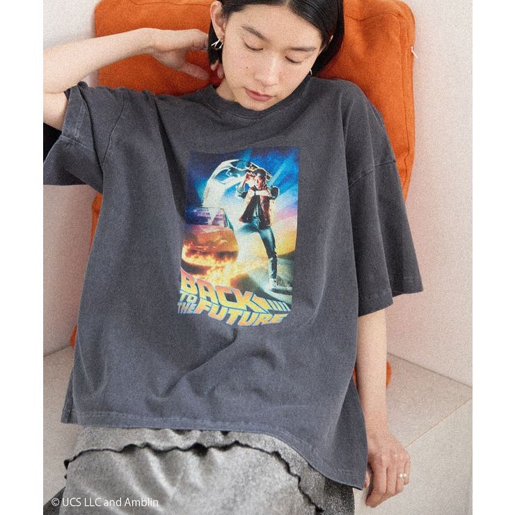 【BACK TO THE FUTURE】ピグメントTシャツ | AMERICAN HOLIC | 詳細画像1 