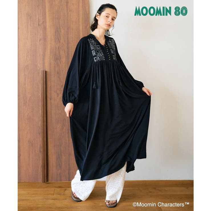 WEB限定】80周年/Moomin刺繍ワンピース[品番：EHEW0049857