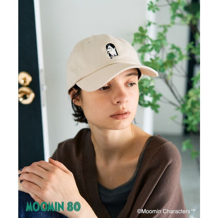 未使用タグ付✨45R カシミヤ100% ポンチョ モックネック 刺繍ロゴ入り WEB限定】80周年/Moomin刺繍CAP[品番：EHEW0049883]｜AMERICAN