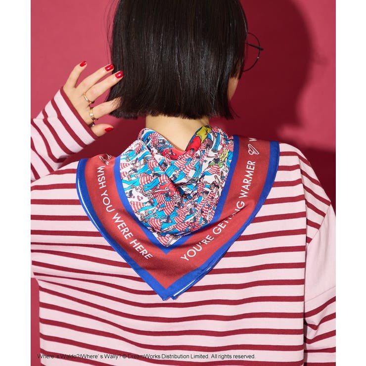 【WHERE'S WALLY?】MAPプリントスカーフ | AMERICAN HOLIC | 詳細画像7 