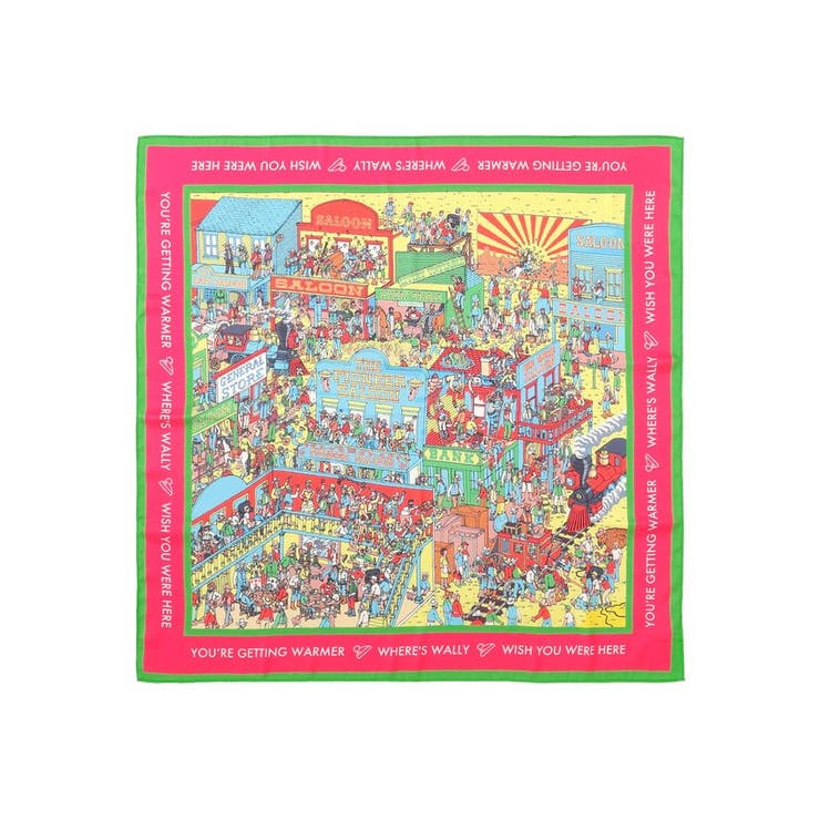 【WHERE'S WALLY?】MAPプリントスカーフ | AMERICAN HOLIC | 詳細画像18 