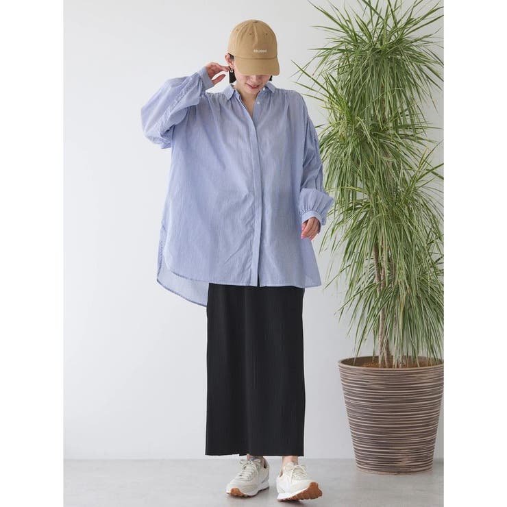 R742K レディースシャツチュニック F 黒レトロ春夏コムデギャルソン4/24 カルゼギャザーシャツチュニック[品番：EHEW0044222]｜AMERICAN