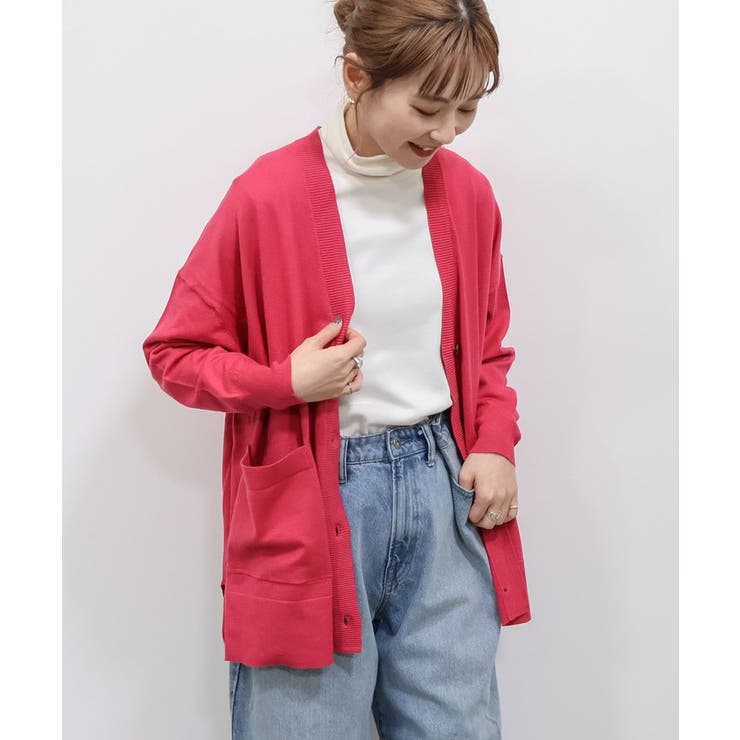 バイパチVネックワイドニットカーディガン[品番：EHEW0045765]｜AMERICAN  HOLIC（アメリカンホリック）のレディースファッション通販｜SHOPLIST（ショップリスト）