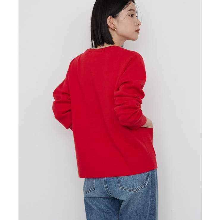 人気TOP バイパチクルーネックニットカーディガン[品番：EHEW0046426 その他
