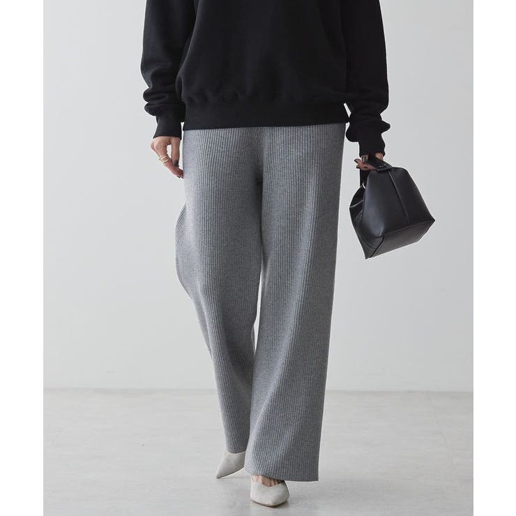 バイパチリブニットパンツ[品番：EHEW0046660]｜AMERICAN  HOLIC（アメリカンホリック）のレディースファッション通販｜SHOPLIST（ショップリスト）