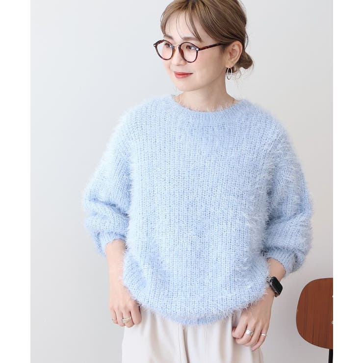 フェザーゆるニットプルオーバー[品番：EHEW0046432]｜AMERICAN HOLIC