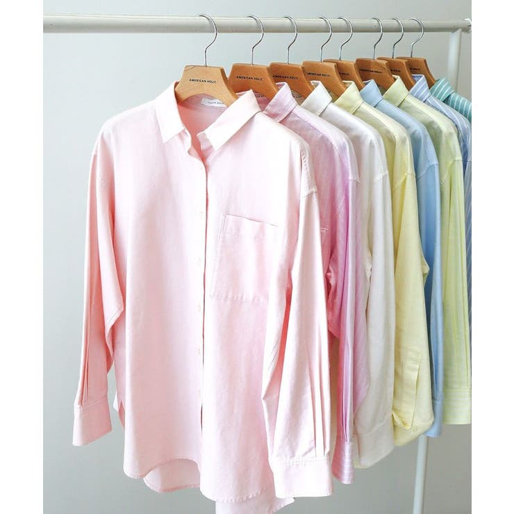 UVカットリサイクルコットンオックスシャツ[品番：EHEW0046911