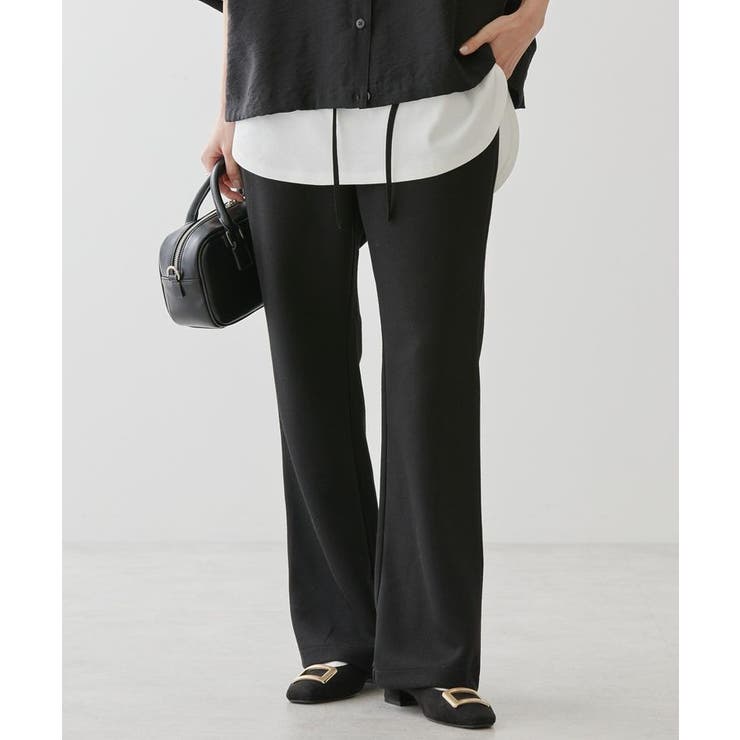 ブラック | 針抜きリブパンツ | AMERICAN HOLIC