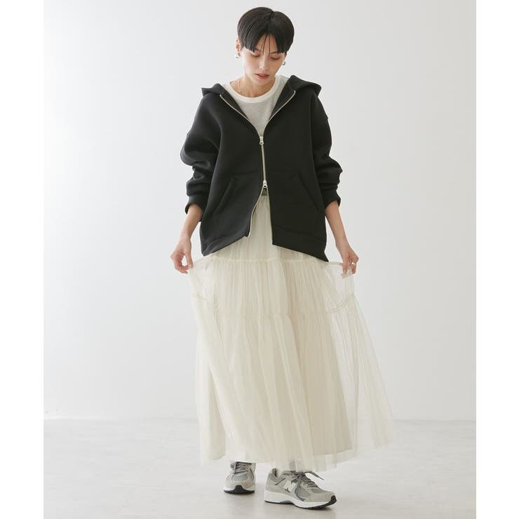 AMERICAN HOLIC フード付きZIPコート L アイボリー AMERICAN HOLIC フード付きZIPコート L アイボリー