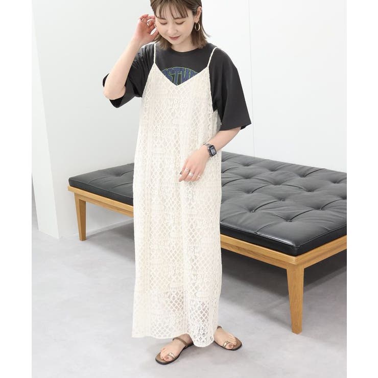 レースキャミロングワンピース[品番：EHEW0047182]｜AMERICAN HOLIC