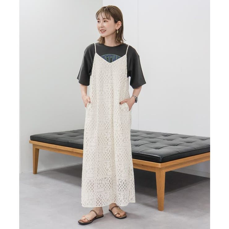 レースキャミロングワンピース[品番：EHEW0047182]｜AMERICAN HOLIC