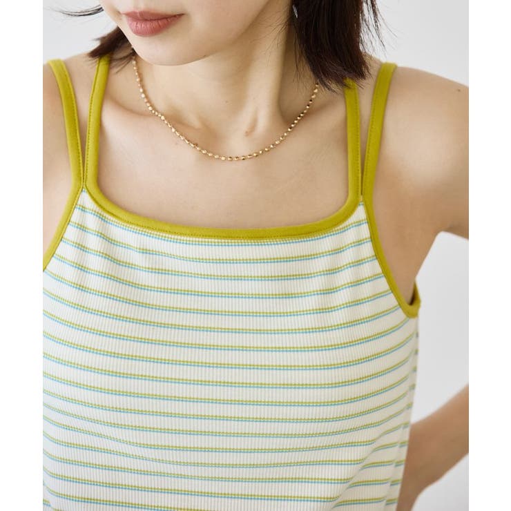 カップ付きバッククロスボーダーキャミソール | AMERICAN HOLIC | 詳細画像10 