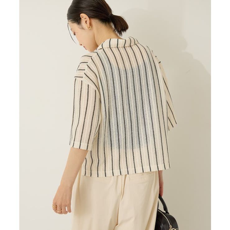 メッシュ半袖ブラウス[品番：EHEW0049752]｜AMERICAN HOLIC