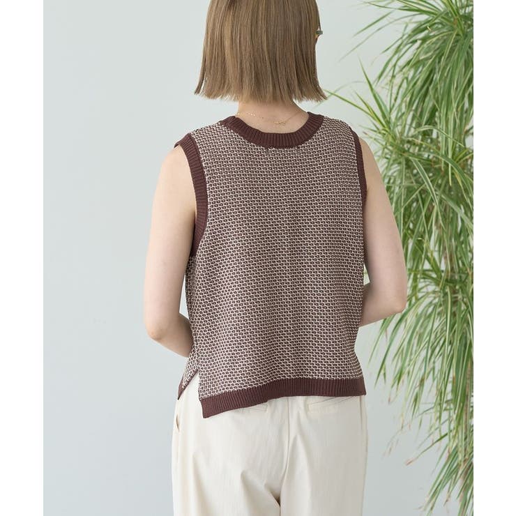 ジャガードニットベスト | AMERICAN HOLIC | 詳細画像10 