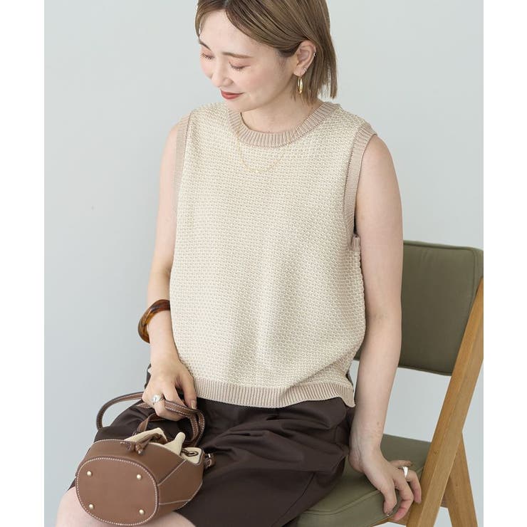 ジャガードニットベスト | AMERICAN HOLIC | 詳細画像14 