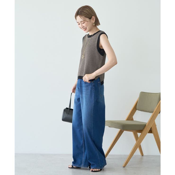 ジャガードニットベスト | AMERICAN HOLIC | 詳細画像6 