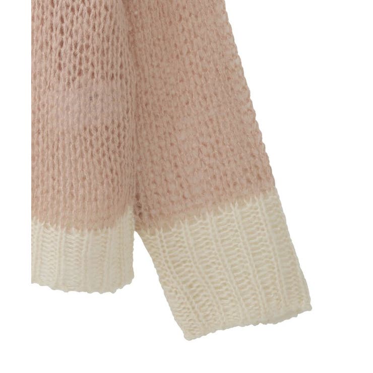 モヘアライク配色ニットプルオーバー | AMERICAN HOLIC | 詳細画像30 