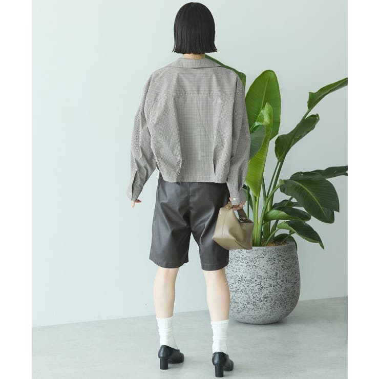 フェイクレザーハーフパンツ | AMERICAN HOLIC | 詳細画像12
